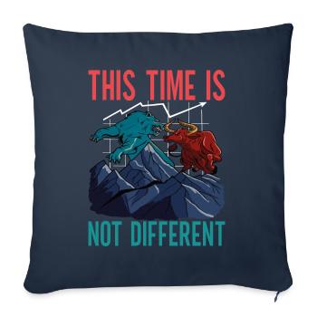 Aktien Aktionär Investor - Sofakissenbezug 45 x 45 cm - Navy - Vorne