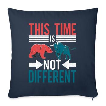 Aktien Aktionär Investor - Sofakissenbezug 45 x 45 cm - Navy - Vorne