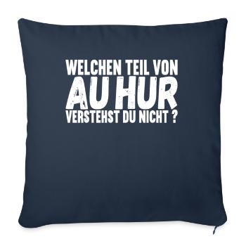 Aachener Slang - Sofakissenbezug 45 x 45 cm - Navy - Vorne