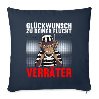 Abschiedsgeschenk Kollege Jobwechsel - Sofakissenbezug 45 x 45 cm - Navy - Vorne