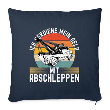 Abschleppwagen Abschleppdienst - Sofakissenbezug 45 x 45 cm - Navy - Vorne