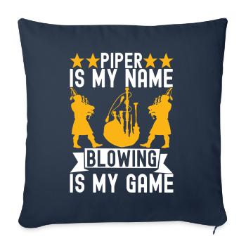 Bagpipes Bagpipers - Sofa pillowcase 17,3'' x 17,3'' (45 x 45 cm) - navy - Front