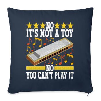 Harmonica Harmonica - Sofa pillowcase 17,3'' x 17,3'' (45 x 45 cm) - navy - Front