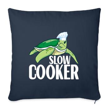 Turtle Turtle Aquatic turtle - Sofa pillowcase 17,3'' x 17,3'' (45 x 45 cm) - navy - Front