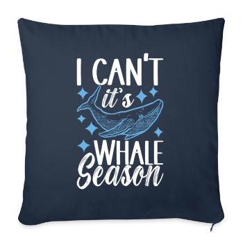 Whale Watchers - Sofa pillowcase 17,3'' x 17,3'' (45 x 45 cm) - navy - Front