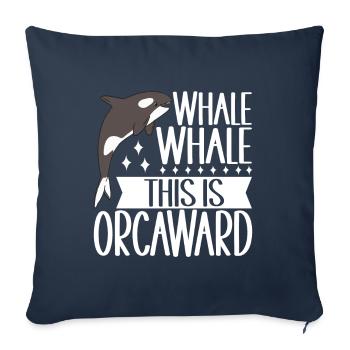 Whale Whale Watching Orca - Sofa pillowcase 17,3'' x 17,3'' (45 x 45 cm) - navy - Front