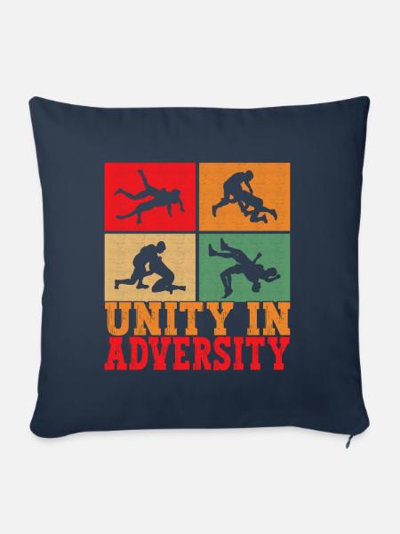 Wrestling Ringen Ringer - Sofakissenbezug 45 x 45 cm - Navy