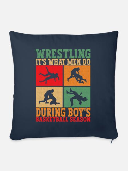 Wrestling Ringen Ringer - Sofakissenbezug 45 x 45 cm - Navy