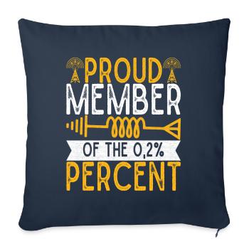 Ham Radio Ham Radio Operator - Sofa pillowcase 17,3'' x 17,3'' (45 x 45 cm) - navy - Front