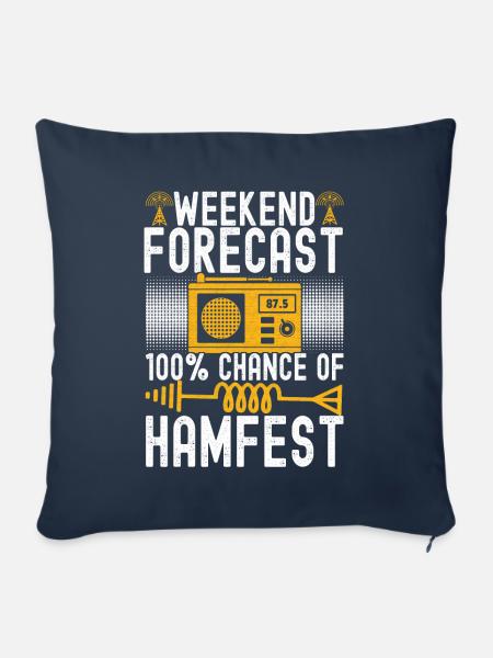 Ham Radio Ham Funker - Sofakissenbezug 45 x 45 cm - Navy