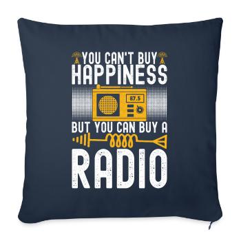 Ham Radio Ham Radio Operator - Sofa pillowcase 17,3'' x 17,3'' (45 x 45 cm) - navy - Front