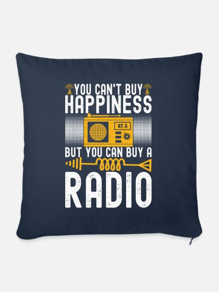 Ham Radio Ham Funker - Sofakissenbezug 45 x 45 cm - Navy