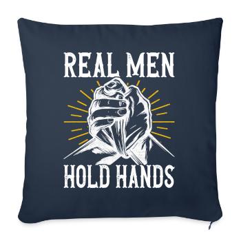 Arm wrestling arm wrestling - Sofa pillowcase 17,3'' x 17,3'' (45 x 45 cm) - navy - Front