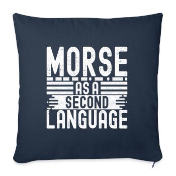 Ham Radio Ham Radio Operator - Sofa pillowcase 17,3'' x 17,3'' (45 x 45 cm) - navy - Front