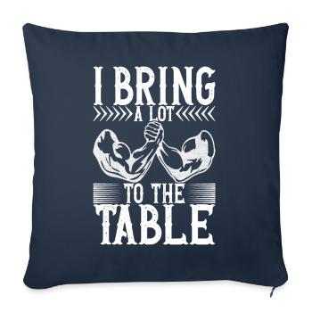 Arm wrestling arm wrestling - Sofa pillowcase 17,3'' x 17,3'' (45 x 45 cm) - navy - Front