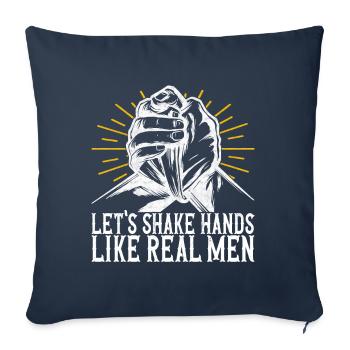 Arm wrestling arm wrestling - Sofa pillowcase 17,3'' x 17,3'' (45 x 45 cm) - navy - Front