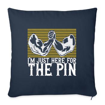 Arm wrestling arm wrestling - Sofa pillowcase 17,3'' x 17,3'' (45 x 45 cm) - navy - Front