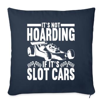 Slotcar Slotracing - Sofa pillowcase 17,3'' x 17,3'' (45 x 45 cm) - navy - Front