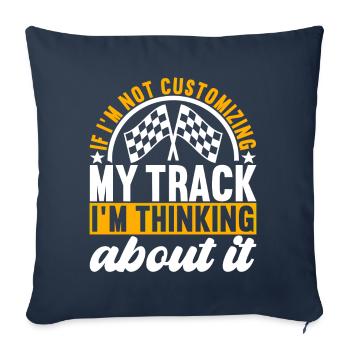 Slotcar Slotracing - Sofa pillowcase 17,3'' x 17,3'' (45 x 45 cm) - navy - Front