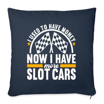 Slotcar Slotracing - Sofa pillowcase 17,3'' x 17,3'' (45 x 45 cm) - navy - Front