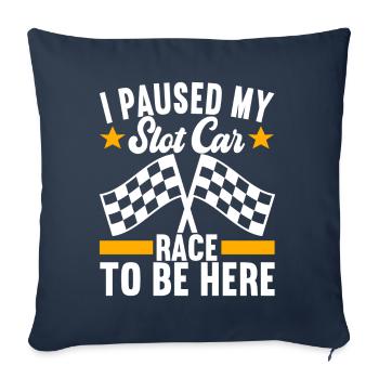 Slotcar Slotracing - Sofa pillowcase 17,3'' x 17,3'' (45 x 45 cm) - navy - Front