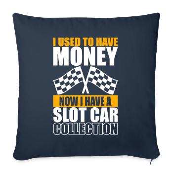 Slotcar Slotracing - Sofa pillowcase 17,3'' x 17,3'' (45 x 45 cm) - navy - Front