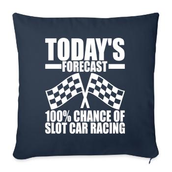 Slotcar Slotracing - Sofa pillowcase 17,3'' x 17,3'' (45 x 45 cm) - navy - Front