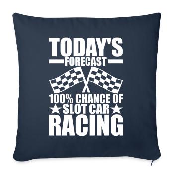Slotcar Slotracing - Sofa pillowcase 17,3'' x 17,3'' (45 x 45 cm) - navy - Front