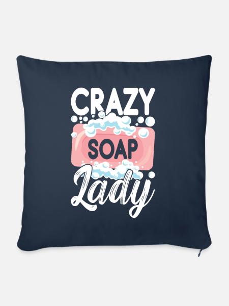 Seifenmacher Seife Machen - Sofakissenbezug 45 x 45 cm - Navy