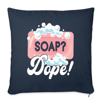 Seifenmacher Seife Machen - Sofakissenbezug 45 x 45 cm - Navy - Vorne