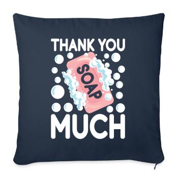 Seifenmacher Seife Machen - Sofakissenbezug 45 x 45 cm - Navy - Vorne