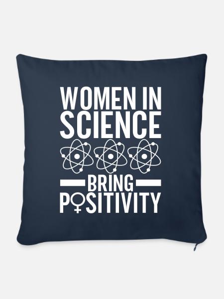 Steminist Women In Science - Sofakissenbezug 45 x 45 cm - Navy
