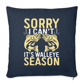Anglers Fishing Fishermen - Sofa pillowcase 17,3'' x 17,3'' (45 x 45 cm) - navy - Front