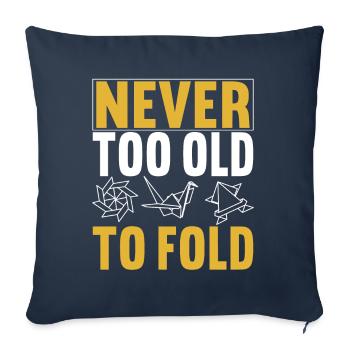 Origami - Housse de coussin décorative 45 x 45 cm - bleu marine - Devant