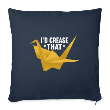 Origami - Housse de coussin décorative 45 x 45 cm - bleu marine - Devant