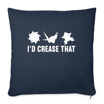 Origami - Housse de coussin décorative 45 x 45 cm - bleu marine - Devant
