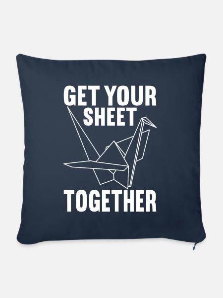 Origami - Sofakissenbezug 45 x 45 cm - Navy