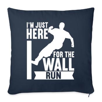 Parkour Freerunning - Housse de coussin décorative 45 x 45 cm - bleu marine - Devant