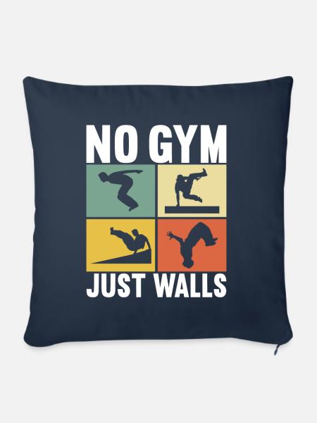 Parkour Freerunning - Sofakissenbezug 45 x 45 cm - Navy
