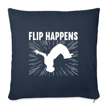 Parkour Freerunning - Housse de coussin décorative 45 x 45 cm - bleu marine - Devant