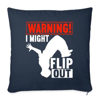 Parkour Freerunning - Housse de coussin décorative 45 x 45 cm - bleu marine - Devant