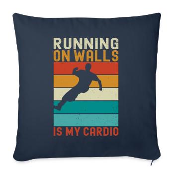 Parkour Freerunning - Housse de coussin décorative 45 x 45 cm - bleu marine - Devant