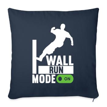 Parkour Freerunning - Housse de coussin décorative 45 x 45 cm - bleu marine - Devant
