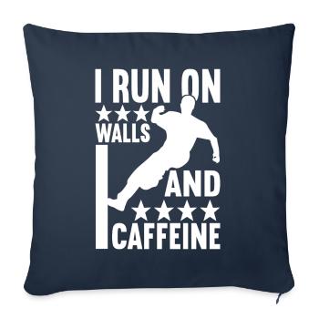 Parkour Freerunning - Housse de coussin décorative 45 x 45 cm - bleu marine - Devant