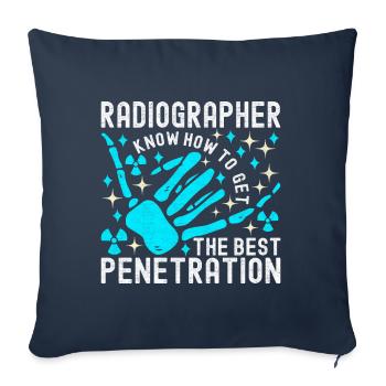 Radiology Radiologist - Sofa pillowcase 17,3'' x 17,3'' (45 x 45 cm) - navy - Front