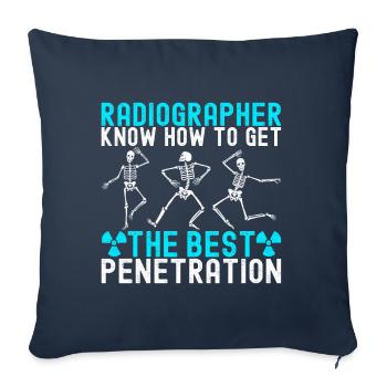 Radiology Radiologist - Sofa pillowcase 17,3'' x 17,3'' (45 x 45 cm) - navy - Front