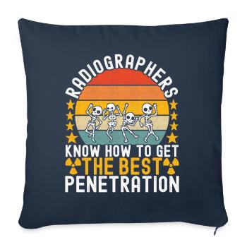 Radiology Radiologist - Sofa pillowcase 17,3'' x 17,3'' (45 x 45 cm) - navy - Front
