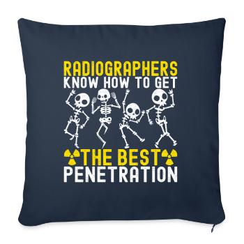 Radiology Radiologist - Sofa pillowcase 17,3'' x 17,3'' (45 x 45 cm) - navy - Front