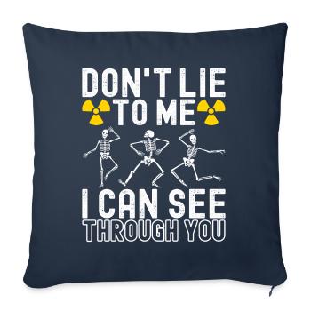 Radiology Radiologist - Sofa pillowcase 17,3'' x 17,3'' (45 x 45 cm) - navy - Front