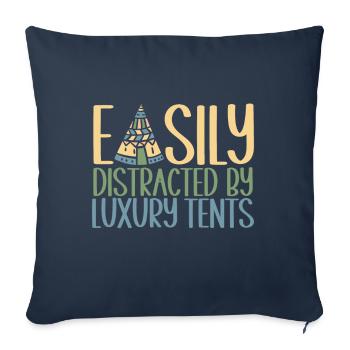 Glamping Glamper - Sofa pillowcase 17,3'' x 17,3'' (45 x 45 cm) - navy - Front